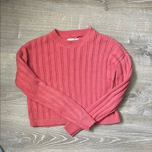 Aeropostale Ribbed Knit Sweater in Rose